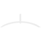 Ekena Millwork Archdale Architectural Grade PVC Gable Bracket, 108"W x 36"H x 4"D x 4"F, 8/12 Pitch GBP108X36X0404ARC00 - alternate 4